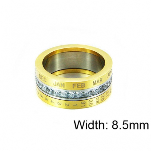 Wholesale Stainless Steel 316L Font Rings NO.#BC14R0360HJS