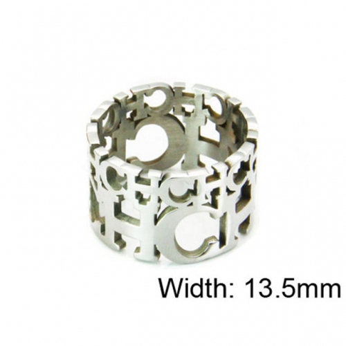 Wholesale Stainless Steel 316L Font Rings NO.#BC64R0211HHZ