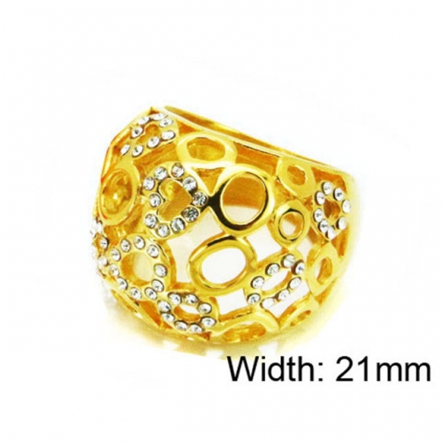 Wholesale Stainless Steel 316L Small CZ Rings NO.#BC15R1362HJL