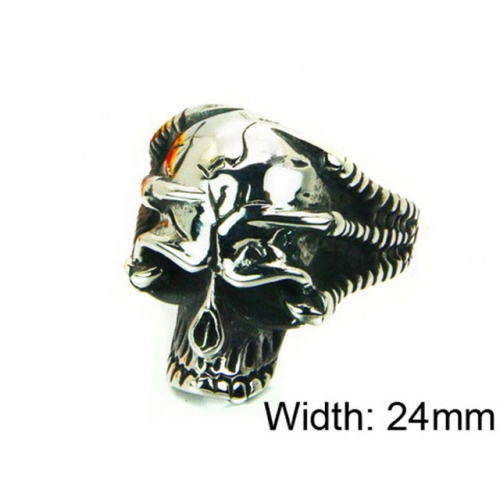 Wholesale Stainless Steel 316L Skull Rings NO.#BC22R1264HID