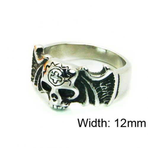 Wholesale Stainless Steel 316L Skull Rings NO.#BC22R1267HEE