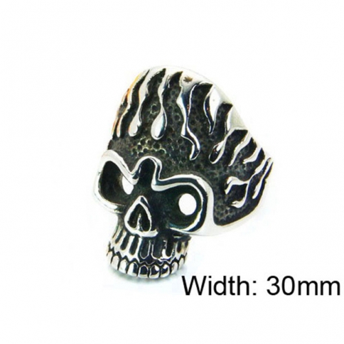Wholesale Stainless Steel 316L Skull Rings NO.#BC22R1076HIR