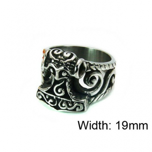 Wholesale Stainless Steel 316L Religion Rings NO.#BC22R0530HIW