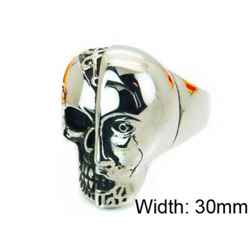 Wholesale Stainless Steel 316L Skull Rings NO.#BC22R0648HHA
