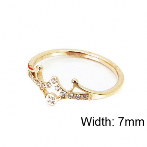 Wholesale Stainless Steel 316L Small CZ Rings NO.#BC14R0538HWW