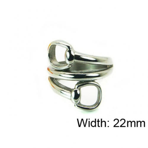 Wholesale Stainless Steel 316L Hollow Rings NO.#BC22R0795H2A