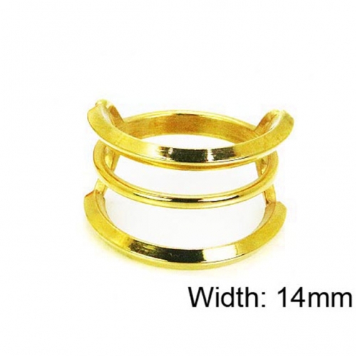 Wholesale Stainless Steel 316L Hollow Rings NO.#BC16R0389MS