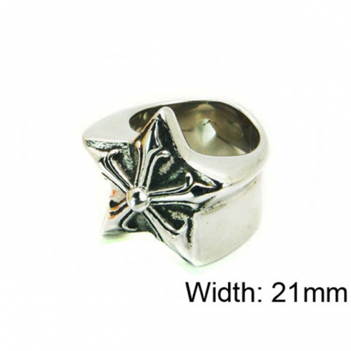 Wholesale Stainless Steel 316L Font Rings NO.#BC22R1153HHD