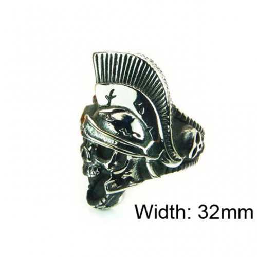 Wholesale Stainless Steel 316L Skull Rings NO.#BC22R1212HJE
