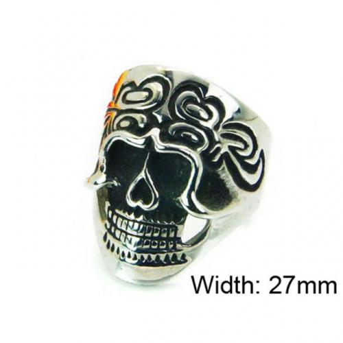 Wholesale Stainless Steel 316L Skull Rings NO.#BC22R0924HIE