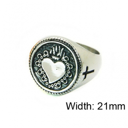 Wholesale Stainless Steel 316L Religion Rings NO.#BC22R0871H2E