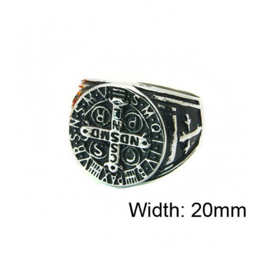 Wholesale Stainless Steel 316L Religion Rings NO.#BC22R0804HIY