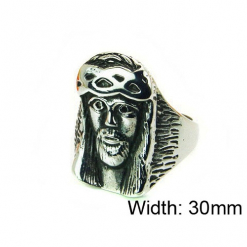 Wholesale Stainless Steel 316L Religion Rings NO.#BC22R0630HIA
