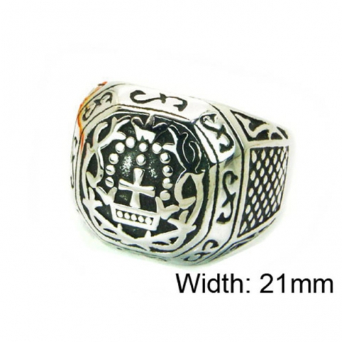 Wholesale Stainless Steel 316L Religion Rings NO.#BC22R1291HID