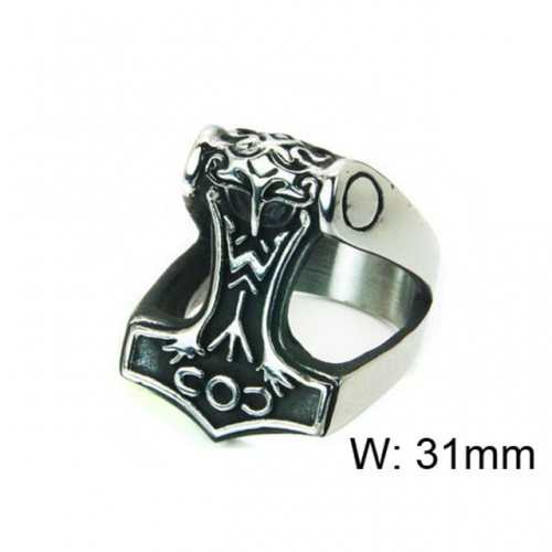 Wholesale Stainless Steel 316L Religion Rings NO.#BC22R0824H4B