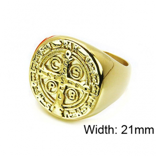 Wholesale Stainless Steel 316L Religion Rings NO.#BC15R0989HHZ