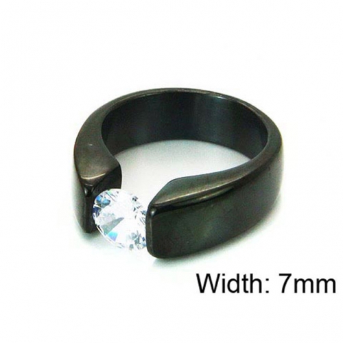 Wholesale Stainless Steel 316L Big CZ Rings NO.#BC05R0170HJS
