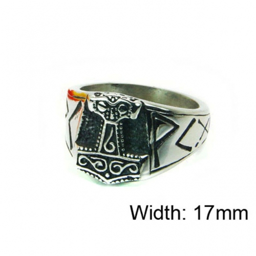 Wholesale Stainless Steel 316L Religion Rings NO.#BC22R0844H2W