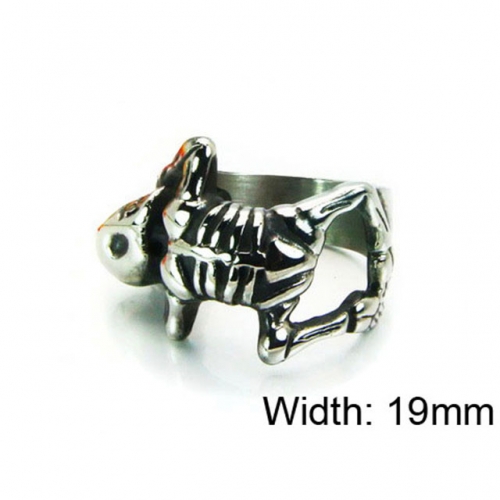 Wholesale Stainless Steel 316L Skull Rings NO.#BC22R0561HHX