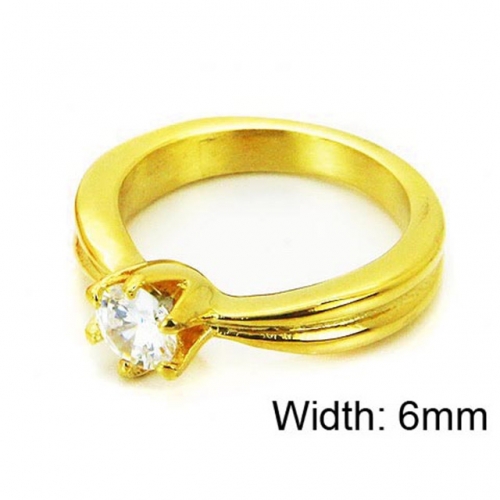 Wholesale Stainless Steel 316L Big CZ Rings NO.#BC05R0205H3T
