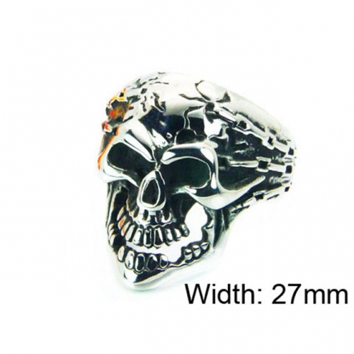 Wholesale Stainless Steel 316L Skull Rings NO.#BC22R1020HIG