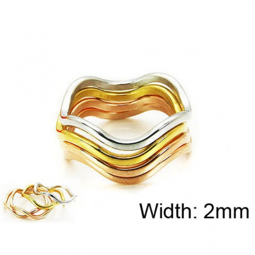 Wholesale Stainless Steel 316L Stack Ring Set NO.#BC16R0050HHW