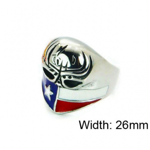 Wholesale Stainless Steel 316L Skull Rings NO.#BC22R0977HJT