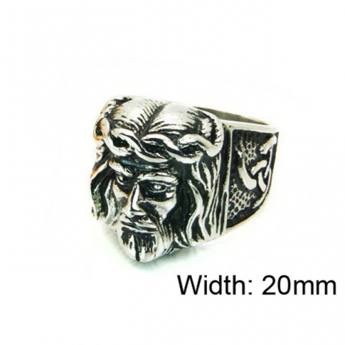 Wholesale Stainless Steel 316L Religion Rings NO.#BC22R1169HIU