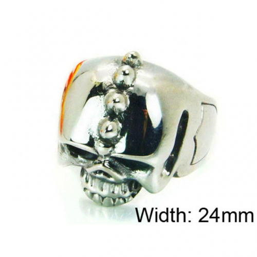Wholesale Stainless Steel 316L Skull Rings NO.#BC22R0976HIU
