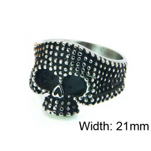 Wholesale Stainless Steel 316L Skull Rings NO.#BC22R0962HIF