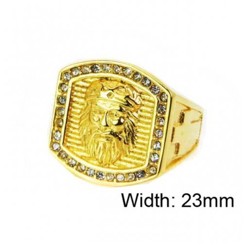Wholesale Stainless Steel 316L Religion Rings NO.#BC15R1322HJL