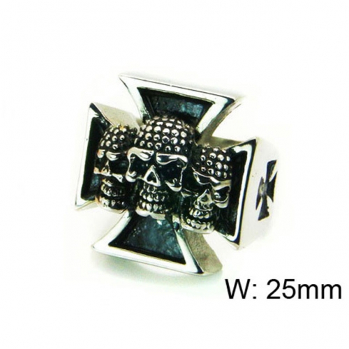 Wholesale Stainless Steel 316L Skull Rings NO.#BC22R1302HKG