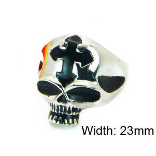 Wholesale Stainless Steel 316L Skull Rings NO.#BC22R0963H2A