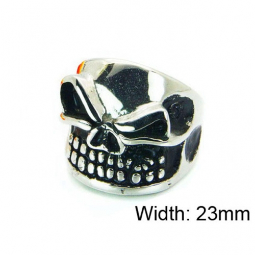 Wholesale Stainless Steel 316L Skull Rings NO.#BC22R0970HID