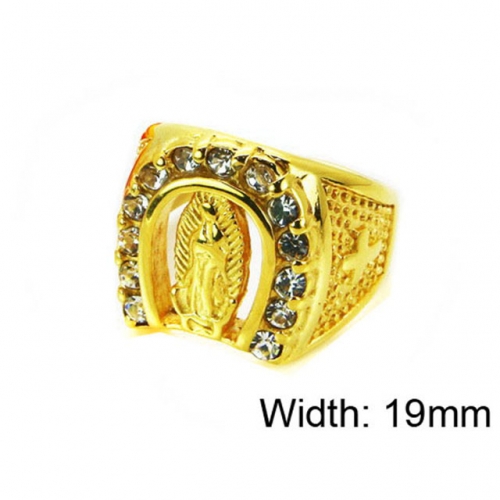 Wholesale Stainless Steel 316L Religion Rings NO.#BC15R1104HIO