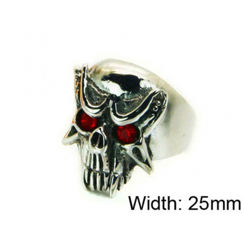 Wholesale Stainless Steel 316L Skull Rings NO.#BC22R1187HJT