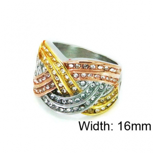 Wholesale Stainless Steel 316L Multi-Color Rings NO.#BC15R1380HNR