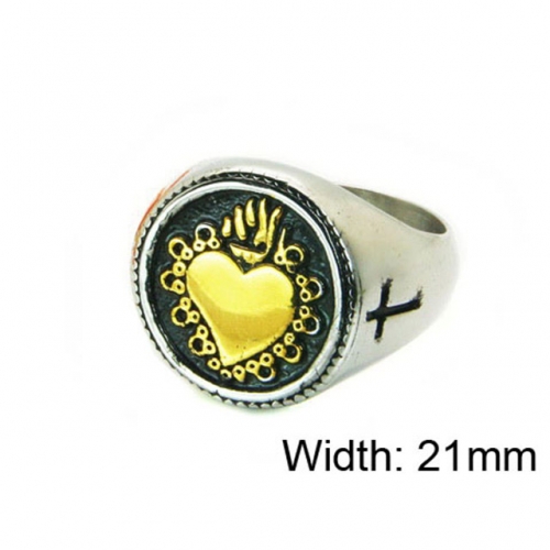 Wholesale Stainless Steel 316L Religion Rings NO.#BC22R0872HJA