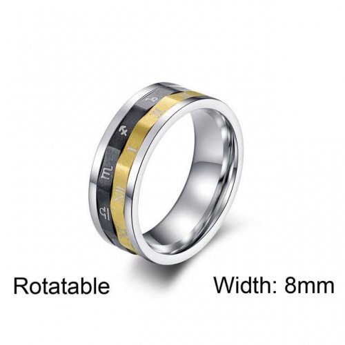 Wholesale Stainless Steel 316L Rings Rotatable NO.#SJ12R0223HFL