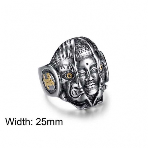 BC Wholesale Stainless Steel 316L Religion Rings NO.#SJ12R0267HML