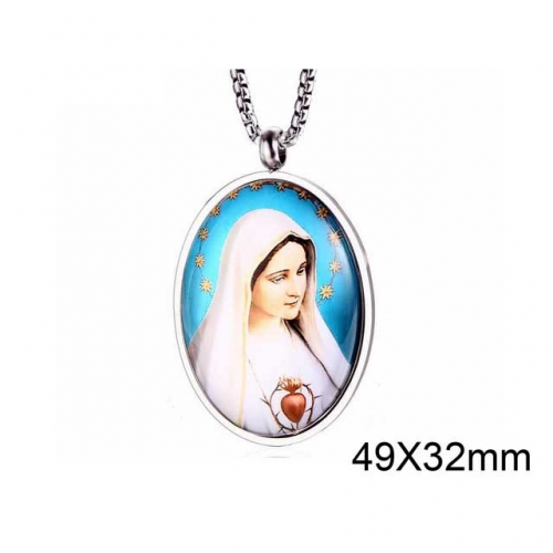 Wholesale Stainless Steel 316L Virgin Saints Pendants Without Chain NO.#SJ10P005