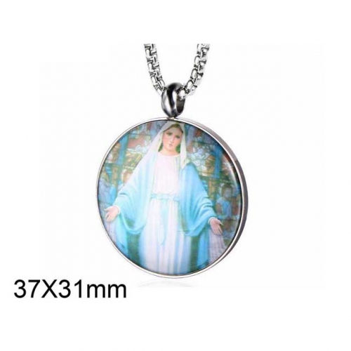 Wholesale Stainless Steel 316L Virgin Saints Pendants Without Chain NO.#SJ10P058