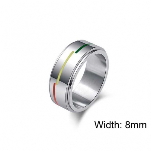 BaiChuan Wholesale Stainless Steel 316L Multi-Color Rings NO.#SJ12R0015PP