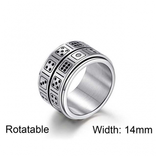 Wholesale Stainless Steel 316L Rings Rotatable NO.#SJ12R0017HIS