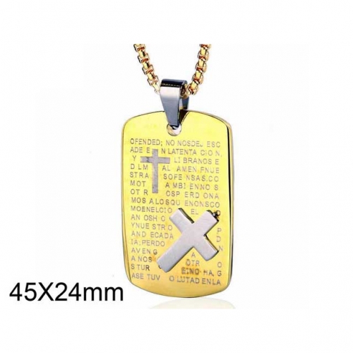 Wholesale Stainless Steel 316L Scripture Series Pendants Without Chain NO.#SJ10P086