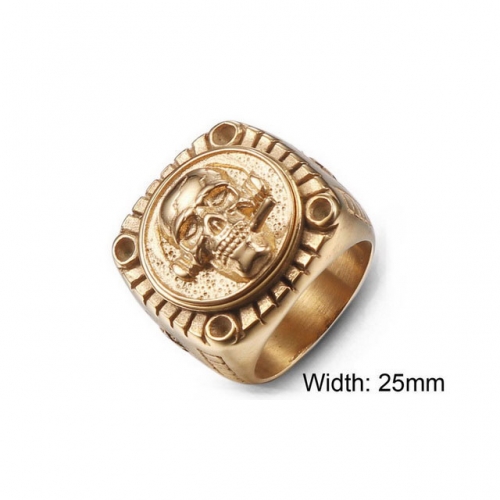 BC Wholesale Stainless Steel 316L Skull Rings NO.#SJ7R0065HPA