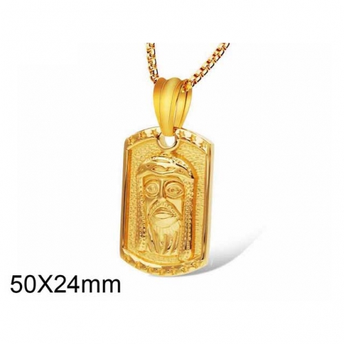 Wholesale Stainless Steel 316L Jesus Pendants Without Chain NO.#SJ10P091