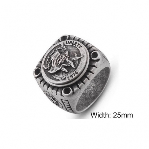 BC Wholesale Stainless Steel 316L Skull Rings NO.#SJ7R0057HPW