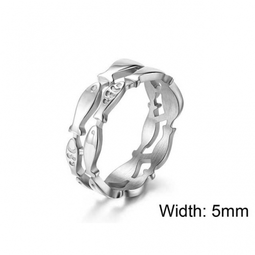 Wholesale Stainless Steel 316L Hollow Rings NO.#SJ12R0197ND