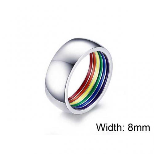 BaiChuan Wholesale Stainless Steel 316L Multi-Color Rings NO.#SJ11R0062OL